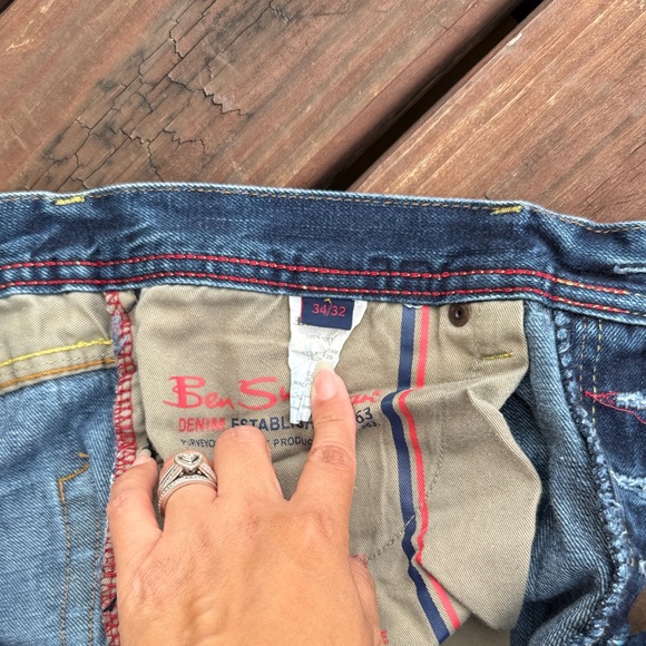 Ben Sherman Vintage Classic Blue Men's Jeans Size 34/32 - Picture 5 of 8